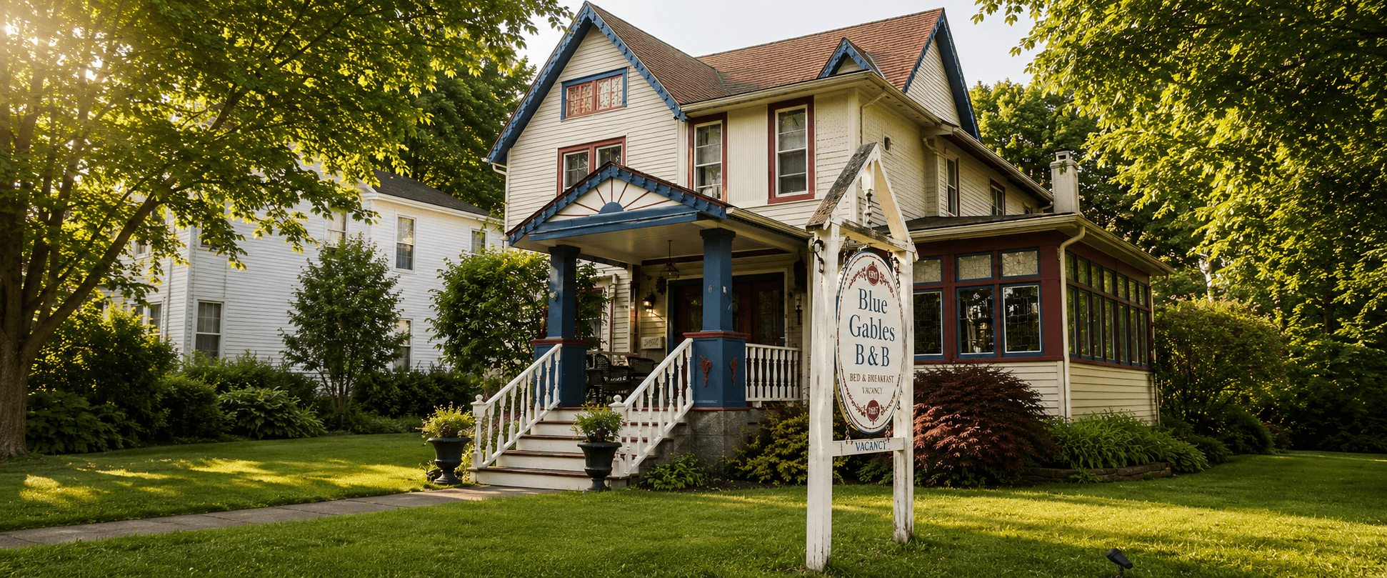 Blue Gables Bed and Breakfast direct booking website preview